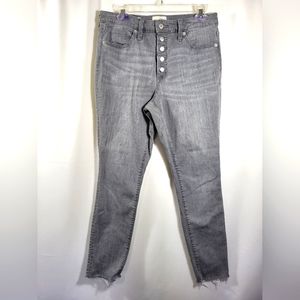 Universal Thread gray jeans rough hem women's  10   #1613